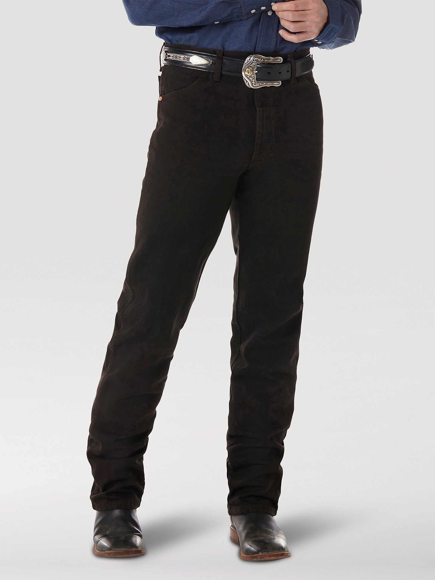 Black Wrangler Cowboy Cut Slim Fit Jeans