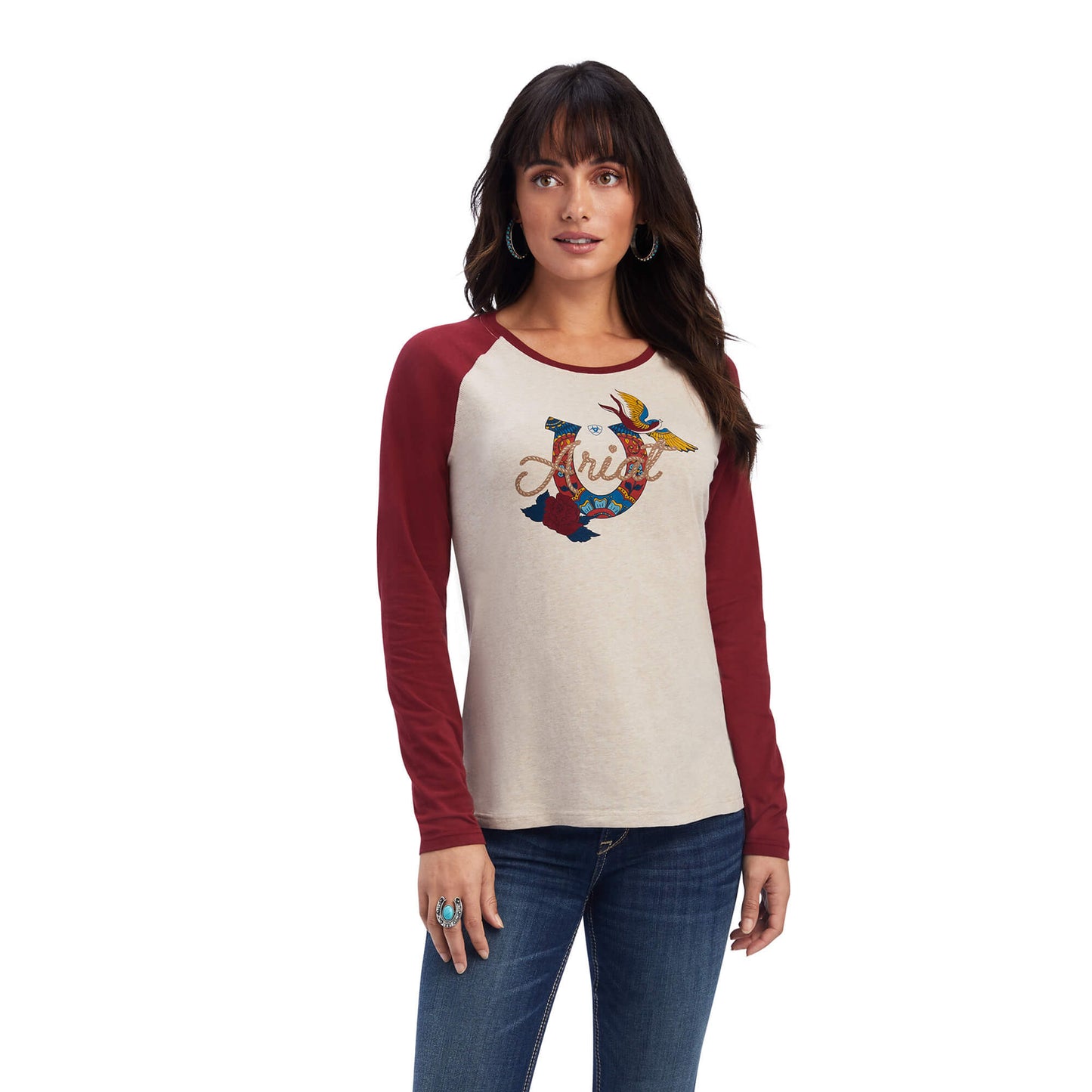 OATMEAL HEATHER/ROUGE RED