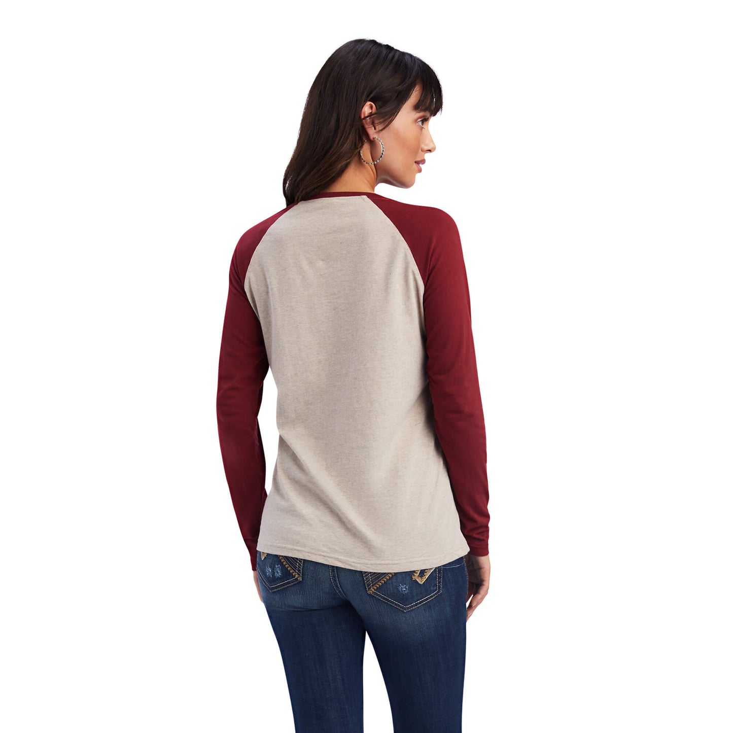 OATMEAL HEATHER/ROUGE RED
