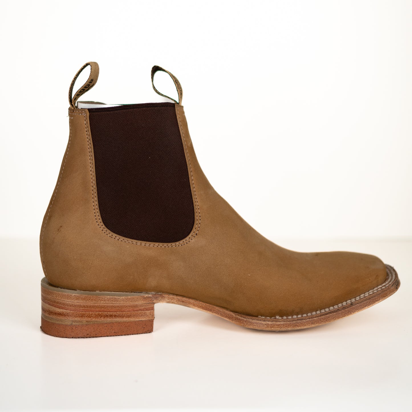 Visconti Men's Welt Boots Nobuck Miel