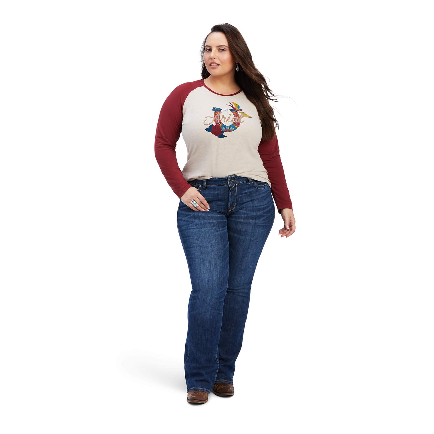 OATMEAL HEATHER/ROUGE RED