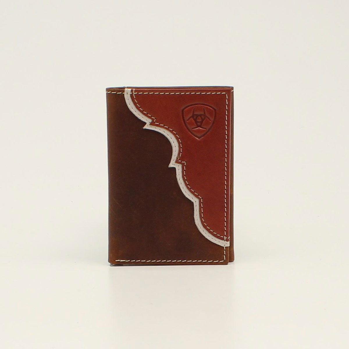 Cowboys Leather Tri Fold Emblem Wallet