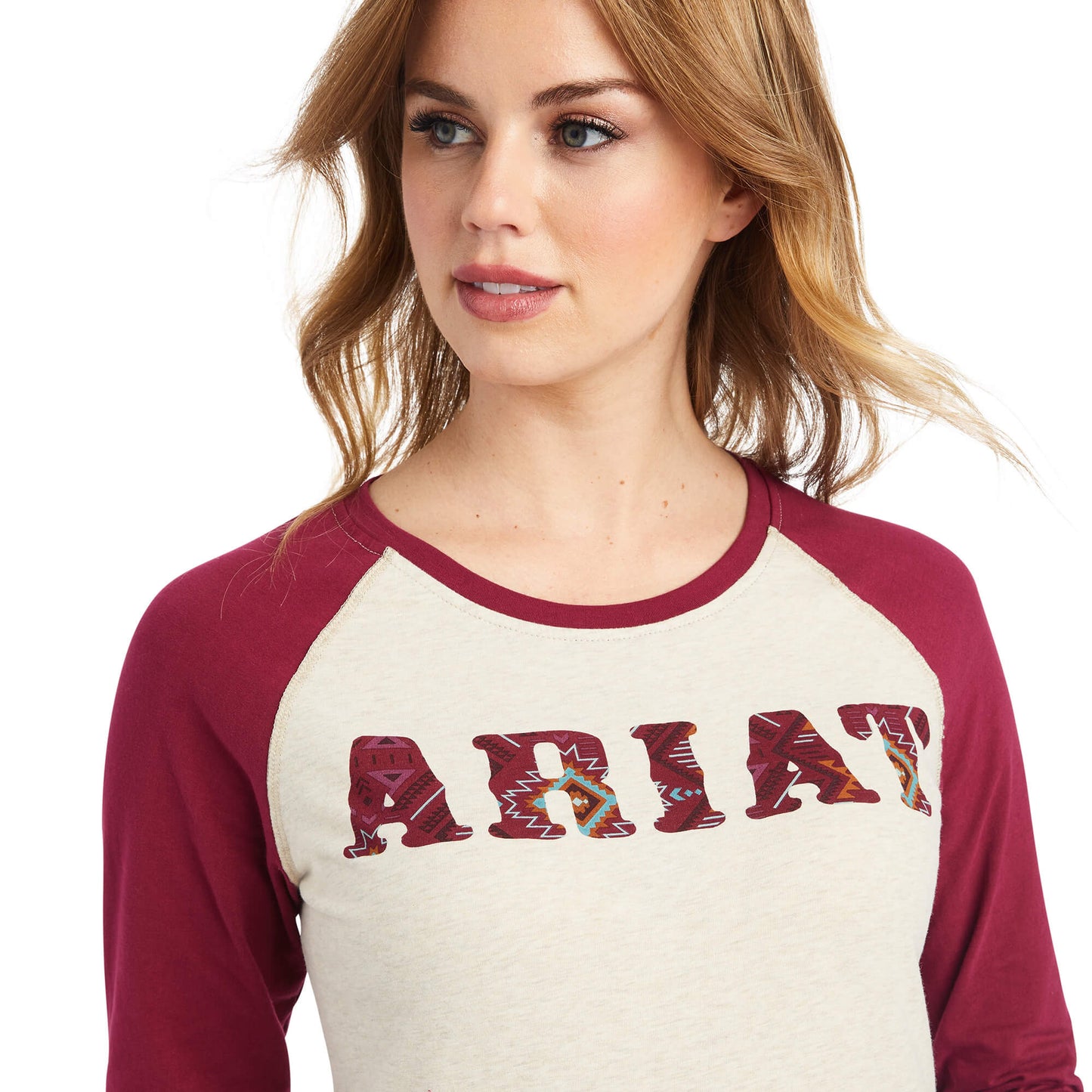 OATMEAL HEATHER/BEET RED