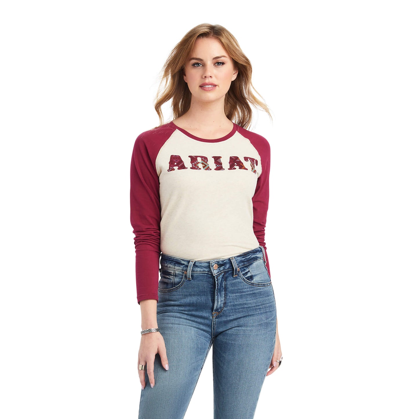 OATMEAL HEATHER/BEET RED