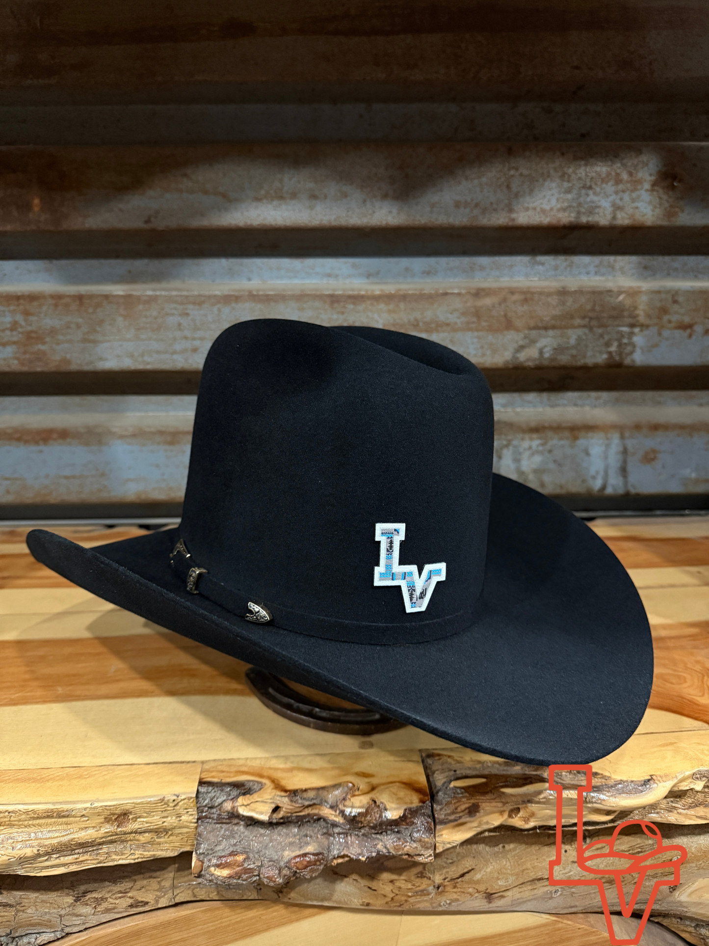 Laredo Rabbit Felt Hat Open Tall Crown Black