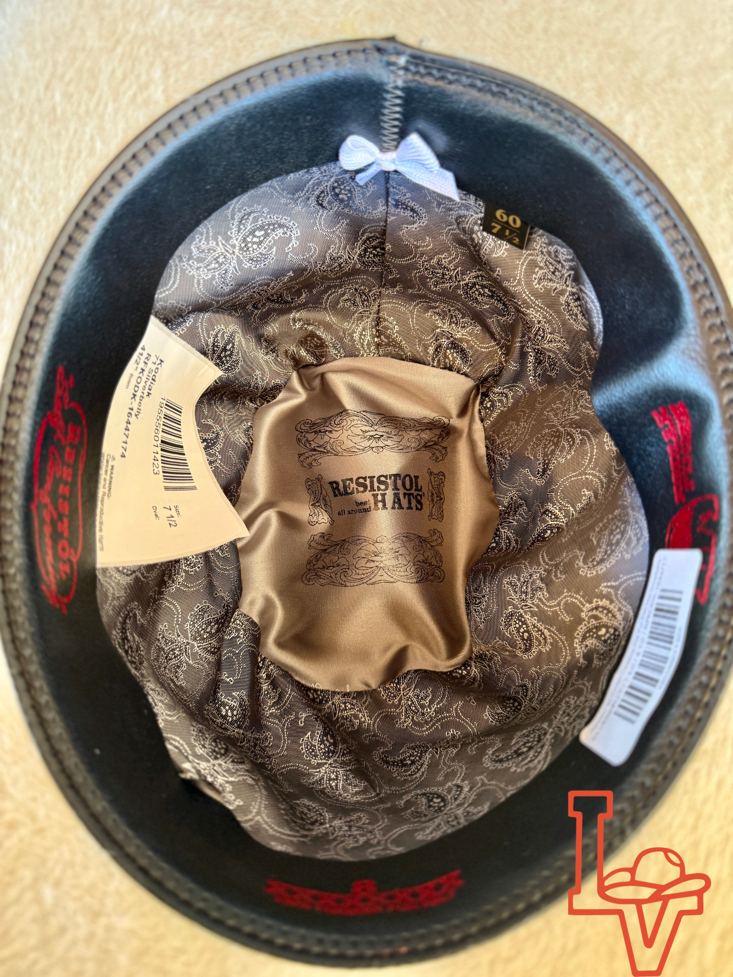 Resistol 8x Kodiak Cowboy Hat Fur Felt Hat Regular Crown Silverbelly