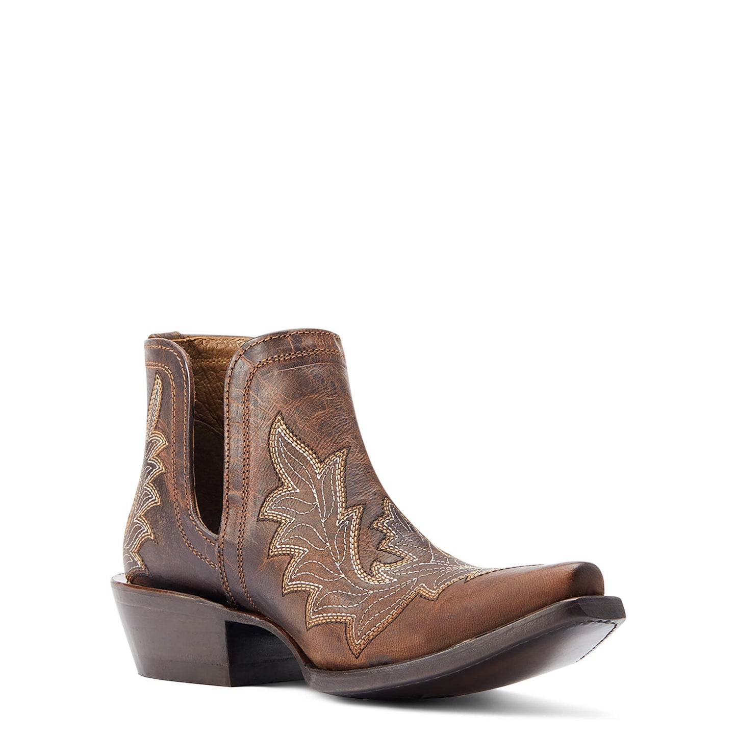 Ariat Women's Dixon Low Heel Western Boot Rhino Tan