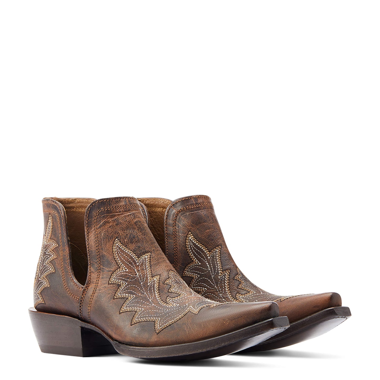 Ariat Women's Dixon Low Heel Western Boot Rhino Tan