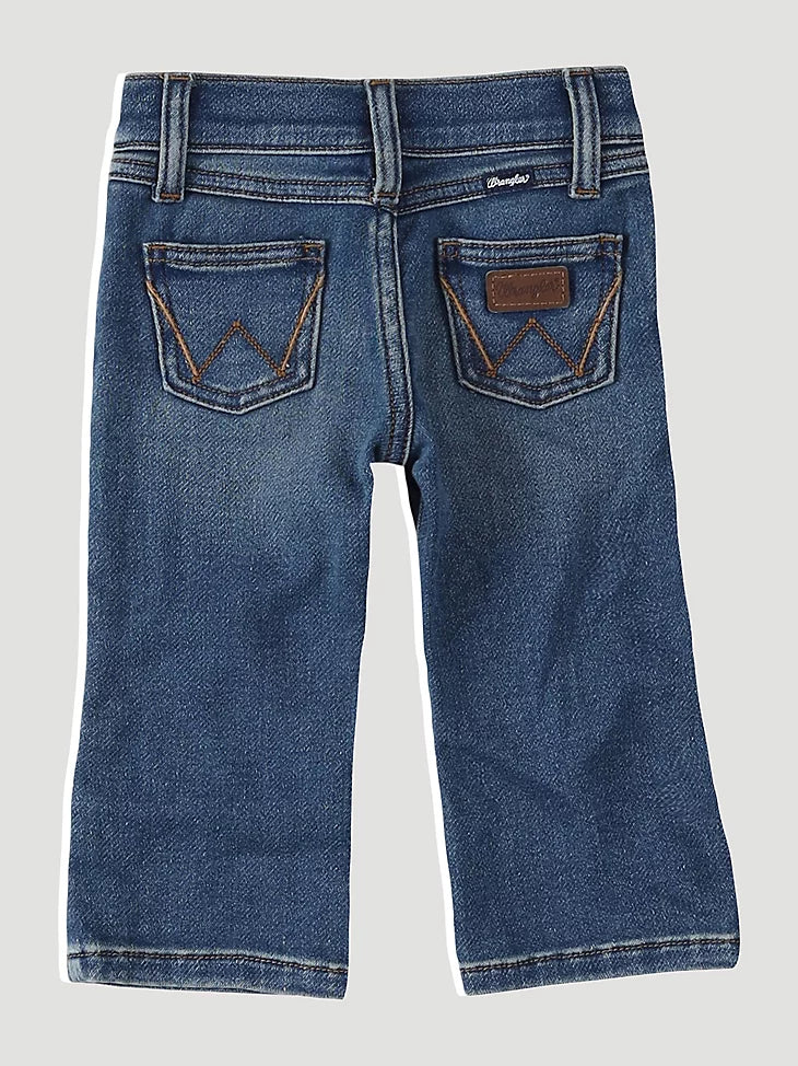Little Boy's Stitched Pocket Bootcut Jean In Ropin'