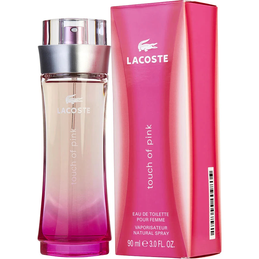 Lacoste Touch Of Pink Pour Femme Woman Eau de Toilette Natural Spray 3 OZ