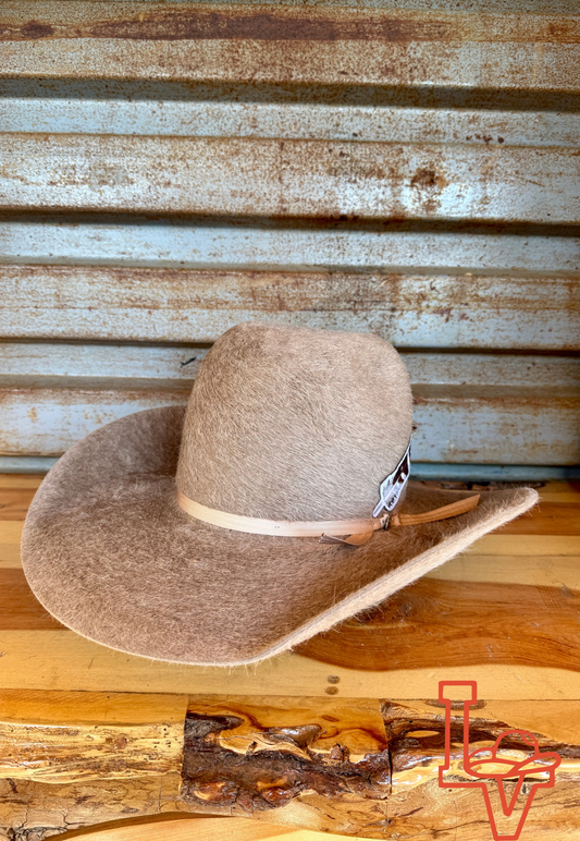 Resistol 8x Kodiak Cowboy Hat Fur Felt Hat Stone