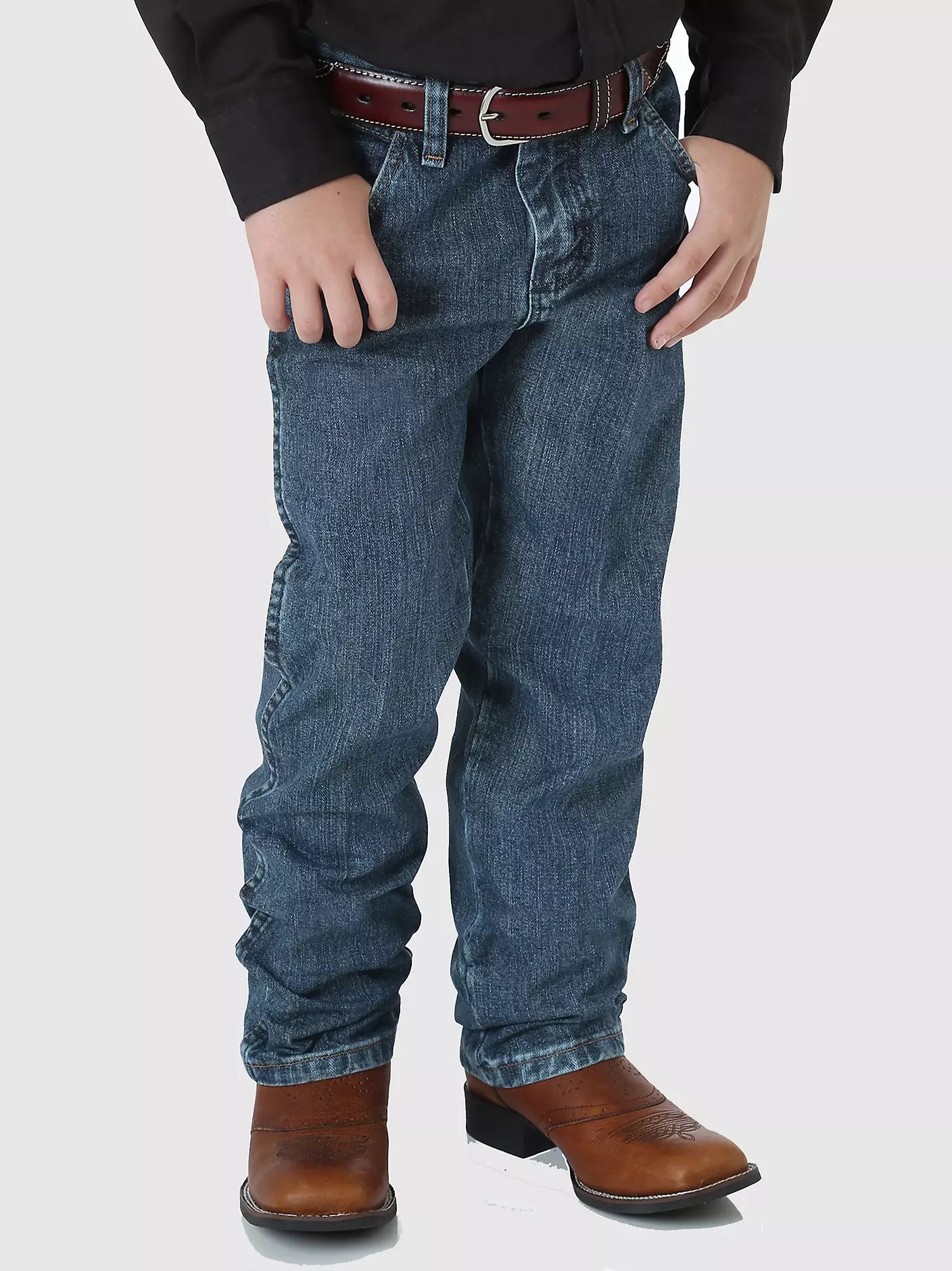 Wrangler Boys Cowboy Cut® Original Fit Boys 8-18 Subtle Worn