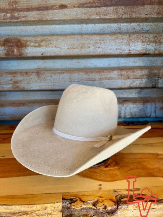 Resistol 8x Kodiak Cowboy Hat Fur Felt Hat Regular Crown Silverbelly