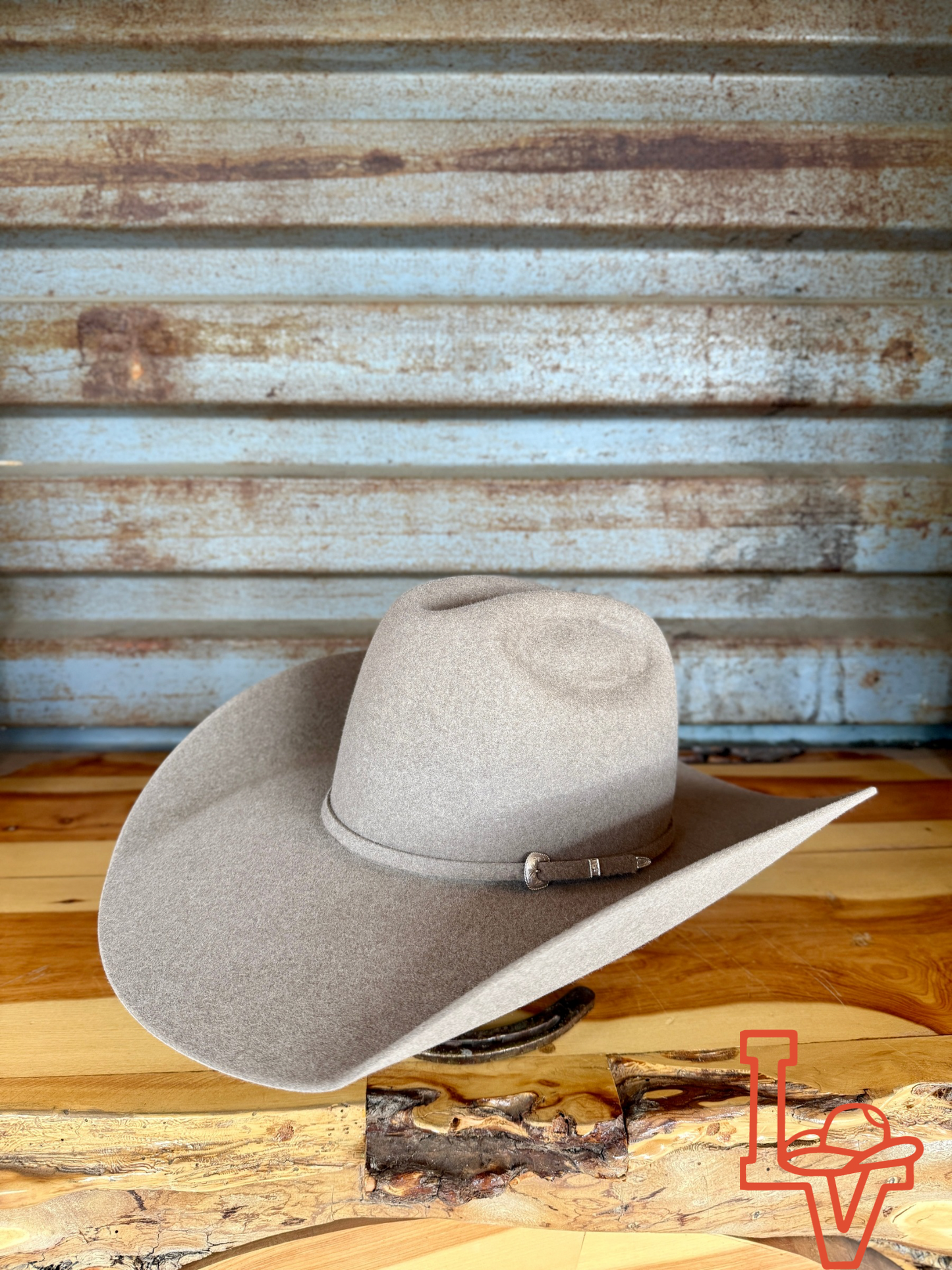 Tacchino 10X Beaver Fur Felt Hat 6" Regular Crown 4.5" Brim Natural