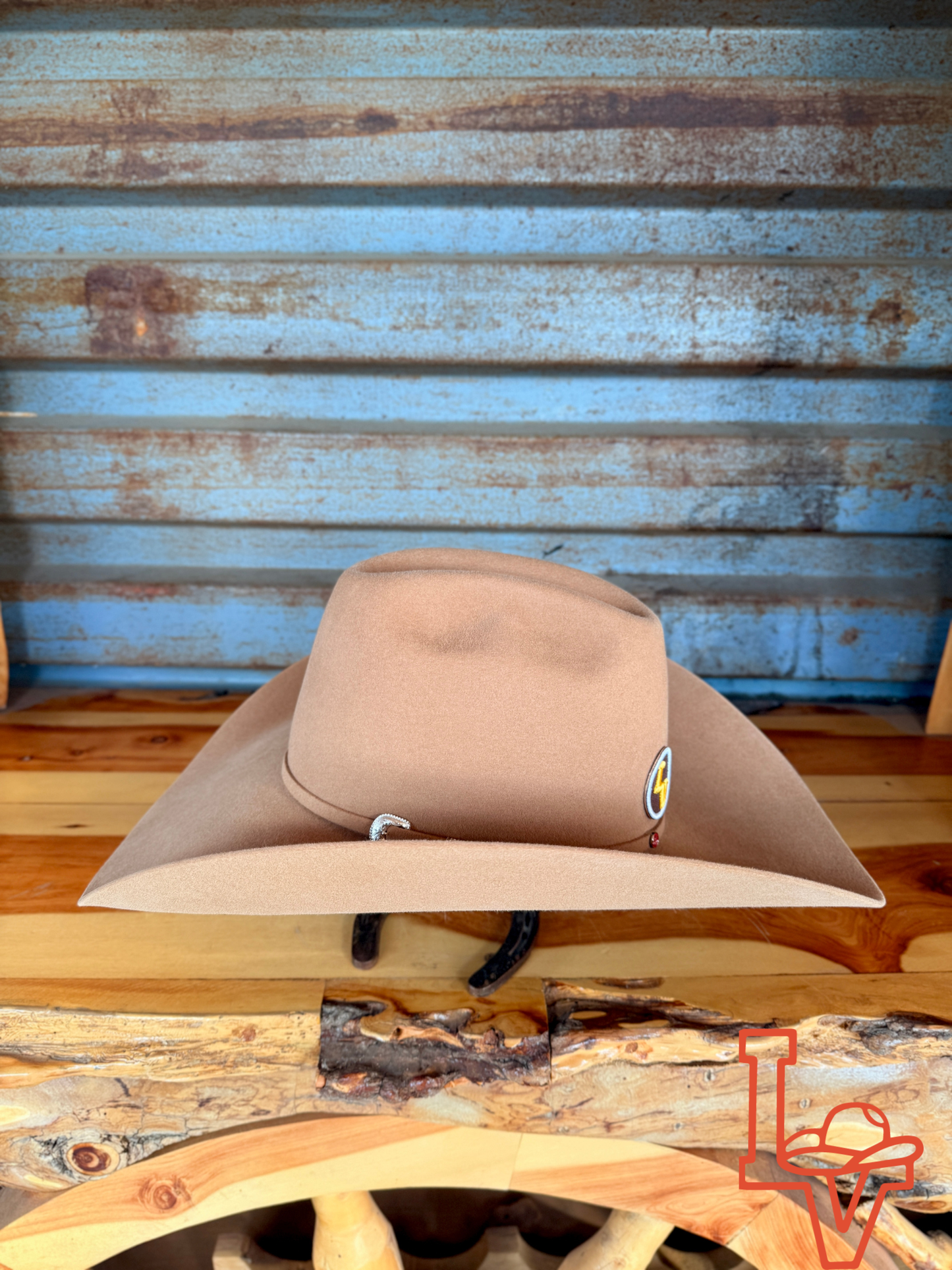 Tacchino 10X Beaver Fur Felt Hat 6" Regular Crown 4.25" Brim Camel