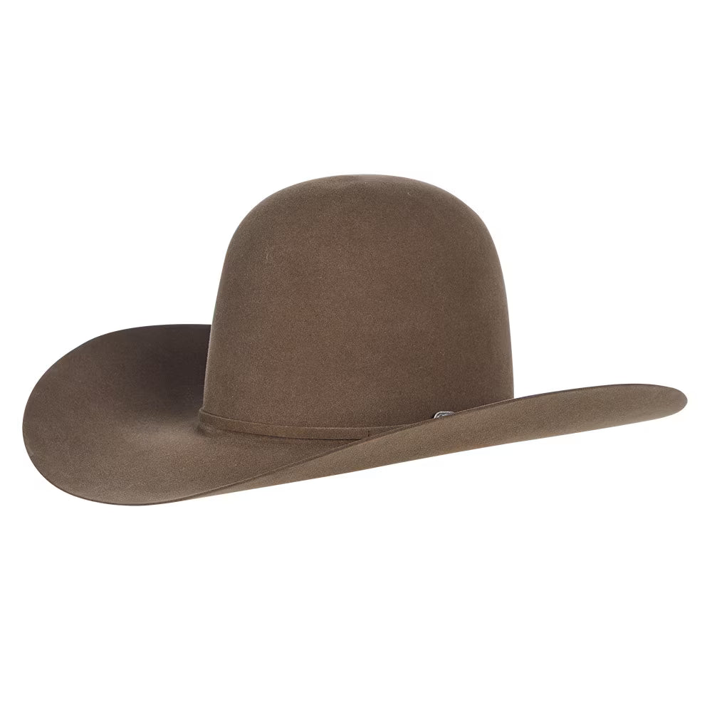 American Hat Company 200X Felt Hat Regular Crown Round Oval Pecan