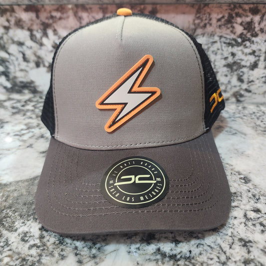 JC Hats Rayo Curved Mesh Snapback Grey/Black