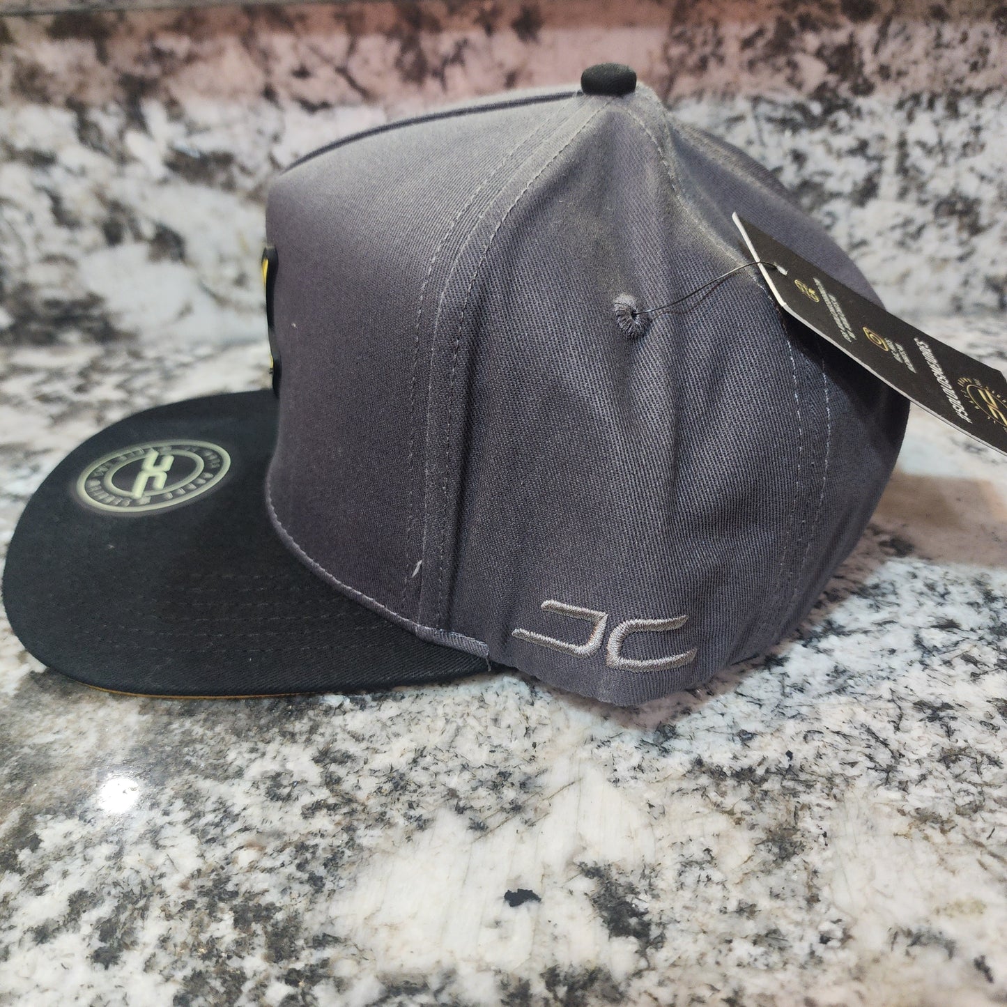 JC Hats Rayo Curved Snapback Grey/Black