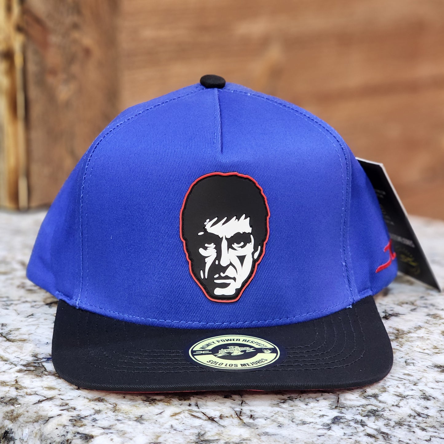 JC Hats Tony Face Snapback  Blue/Black