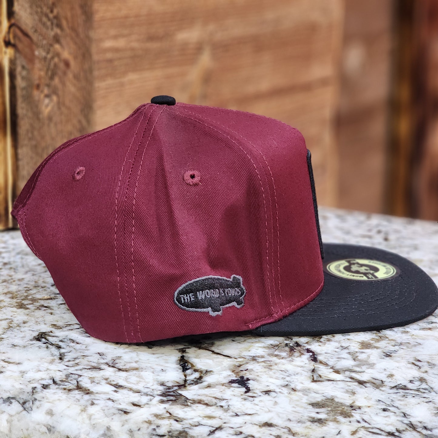 JC Hats Miami Vibe Snapback Burgundy