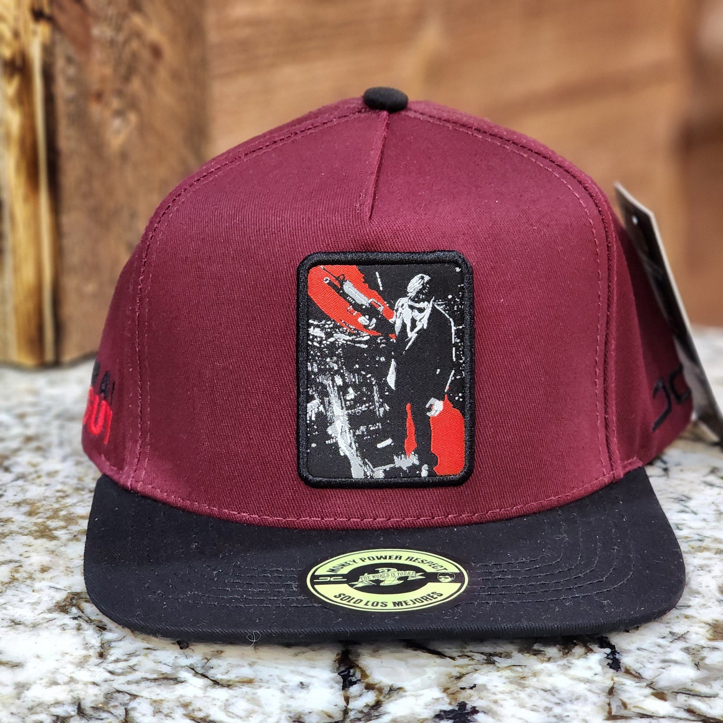 JC Hats Bad Guy Snapback Burgundy