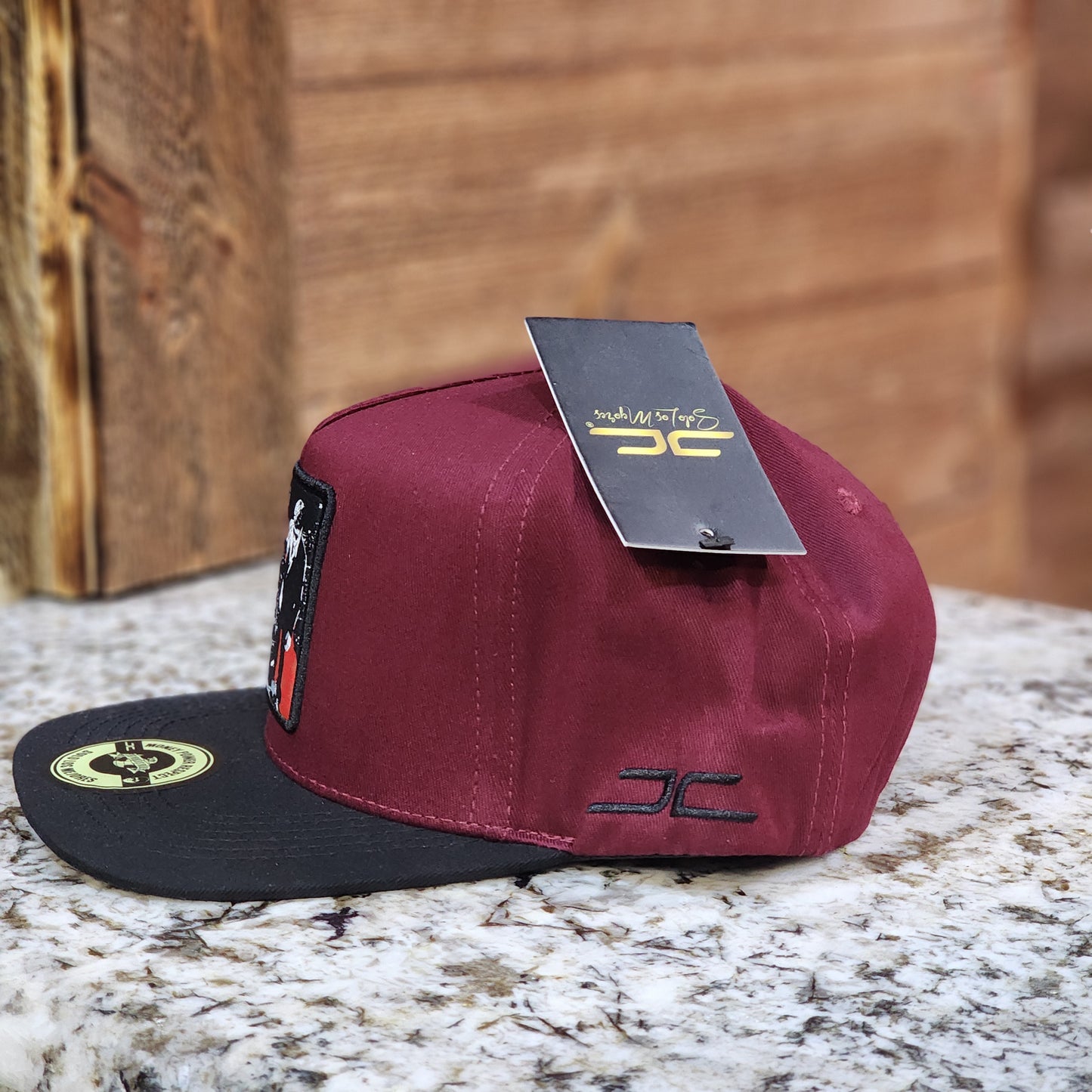 JC Hats Bad Guy Snapback Burgundy