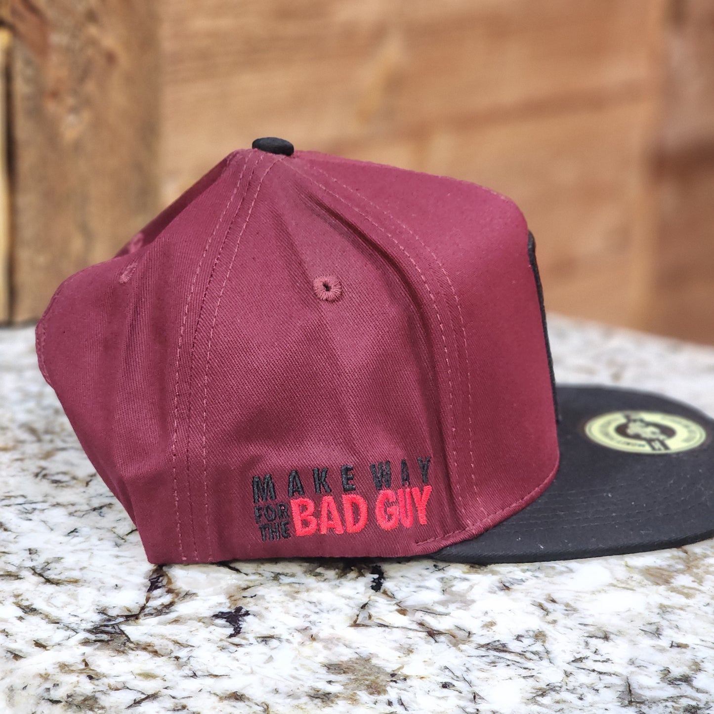 JC Hats Bad Guy Snapback Burgundy