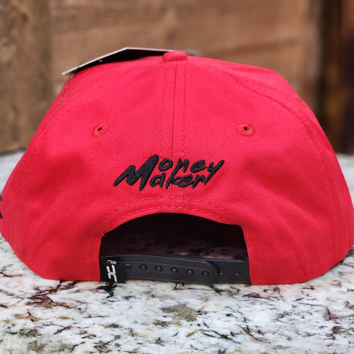 JC Hats Easy Snapback Red