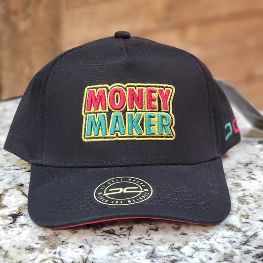 JC Hats Money Maker Curved Snapback Black