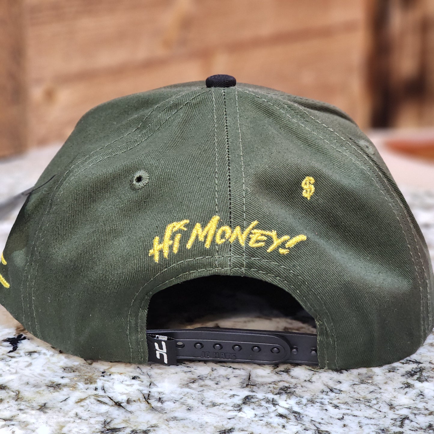 JC Hats Hi Money Snapback Green Army