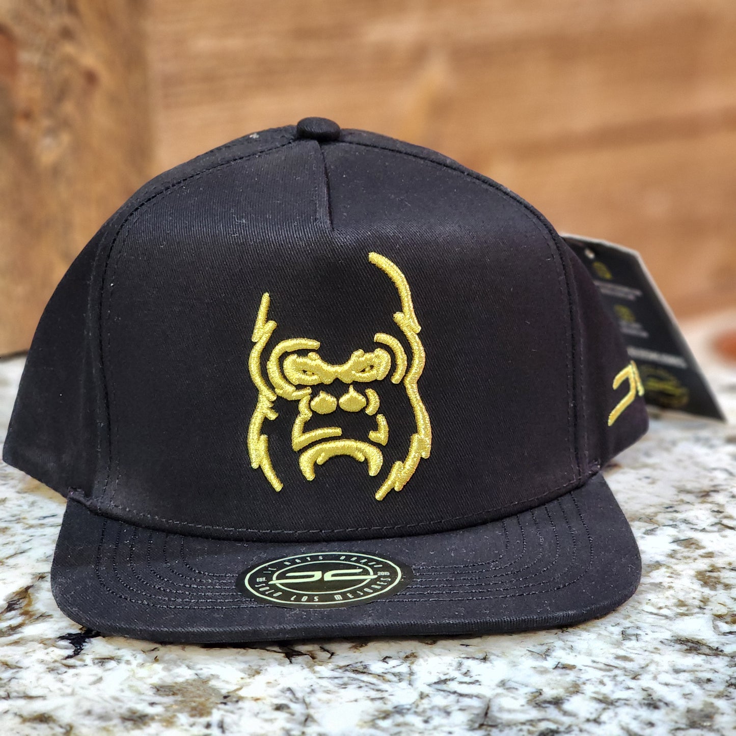 JC Hats Gorilla Snapback Black/Gold