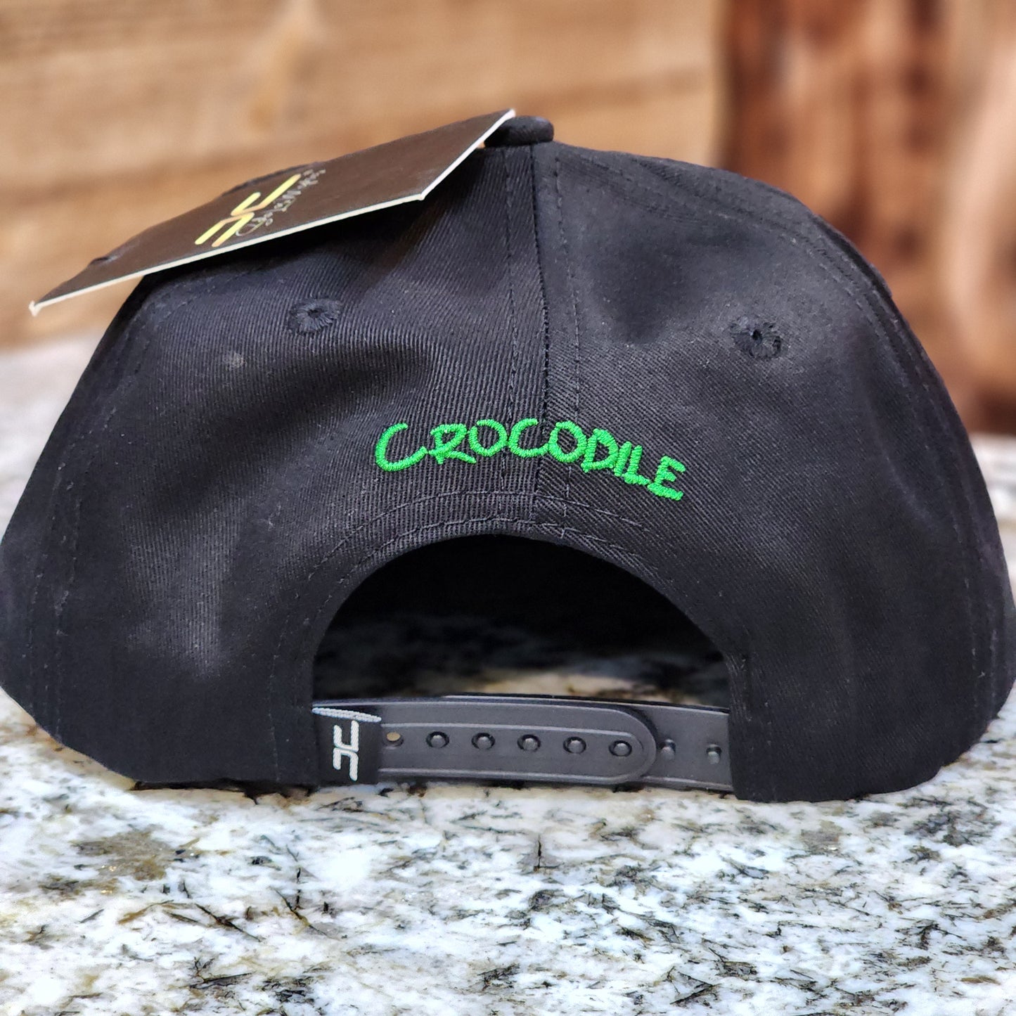 JC Hats Crocodile Snapback Black/Silver