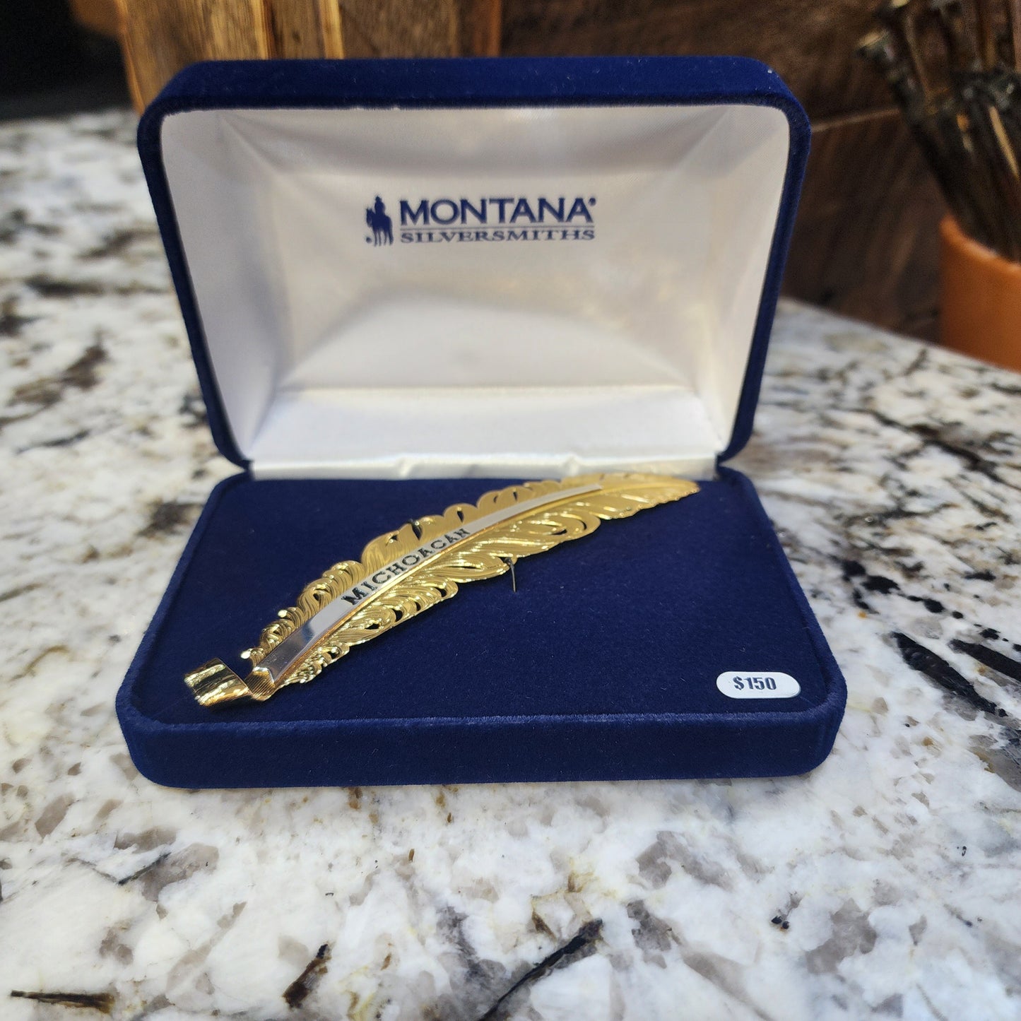 Montana Silversmiths Golden Trophy MICHOACAN Hat Feather