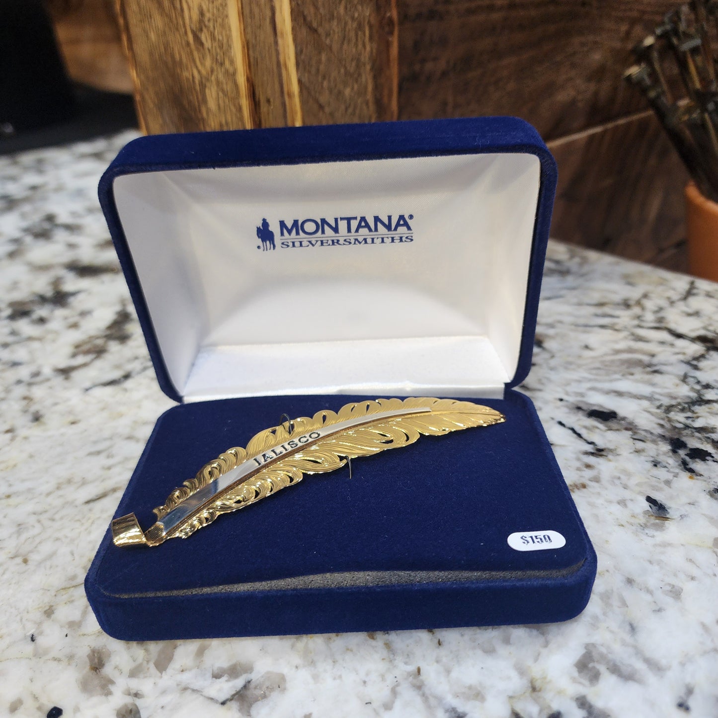 Montana Silversmiths Golden Trophy JALISCO Hat Feather