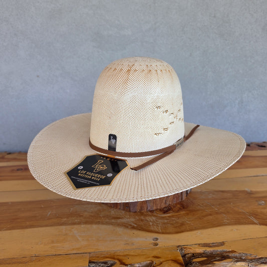 Los Vaqueros Straw Hat Open Regular Crown Bangora "X" Natural Copper