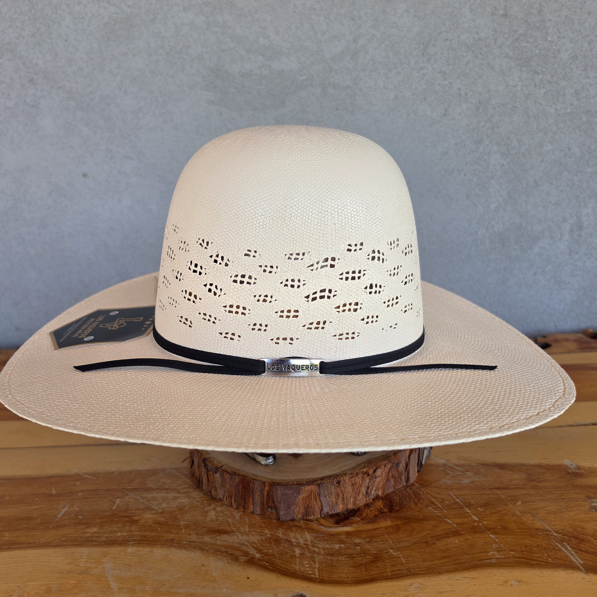 Los Vaqueros Straw Hat Open Regular Crown Bangora Conley Snow White