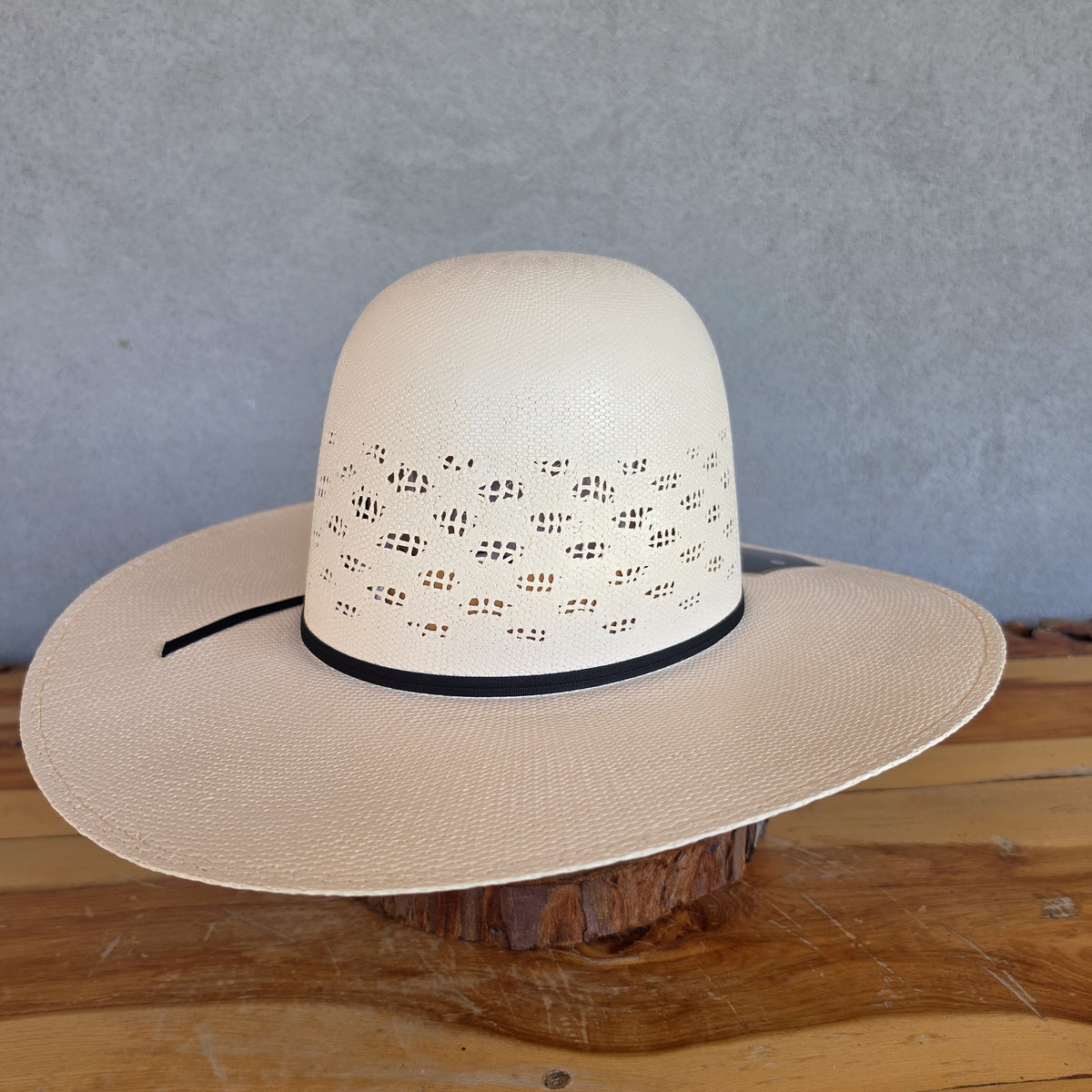 Los Vaqueros Straw Hat Open Regular Crown Bangora Conley Snow White