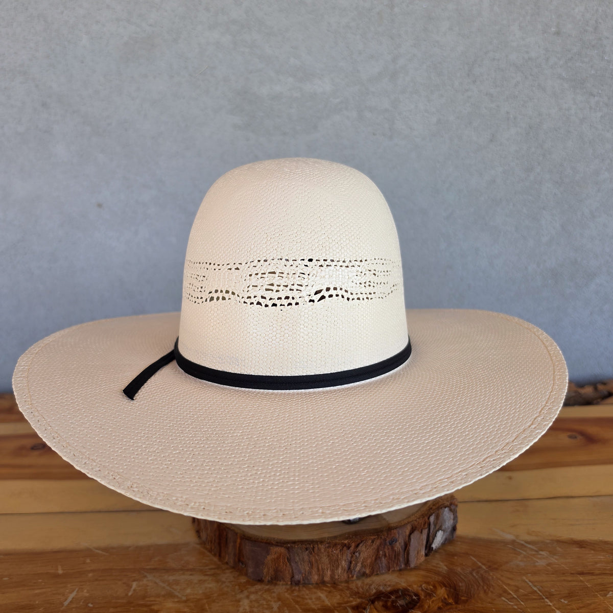 Los Vaqueros Kids Straw Hat Open Regular Crown Bangora Original Snow White