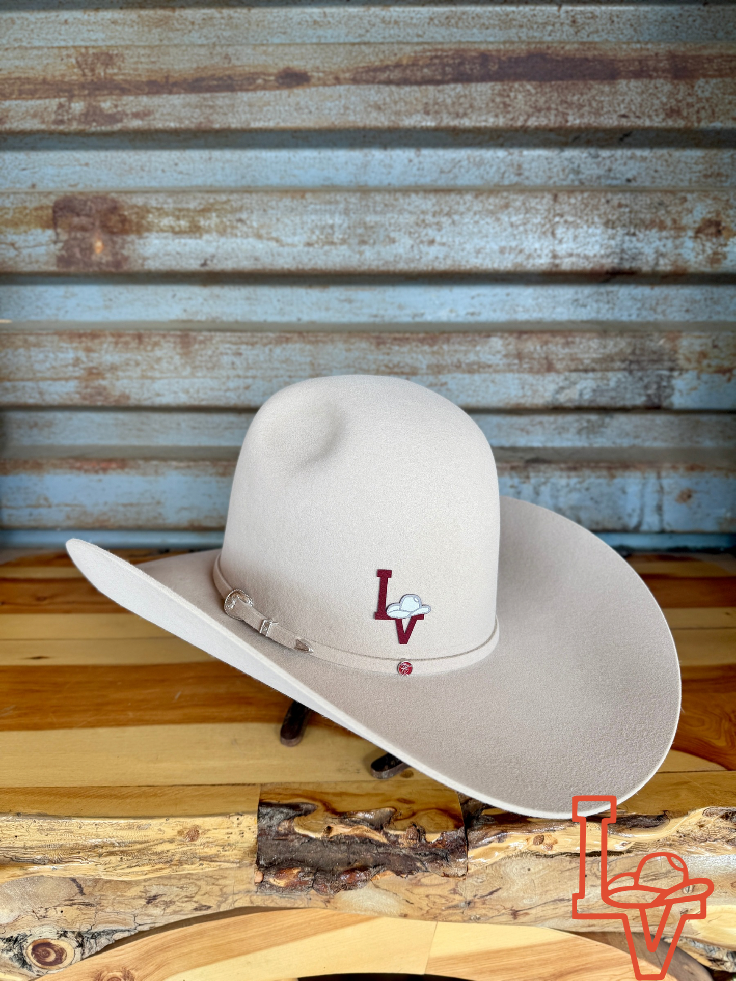 Tacchino 10X Beaver Fur Felt Hat 6" Regular Crown 4.25" Brim Silverbelly