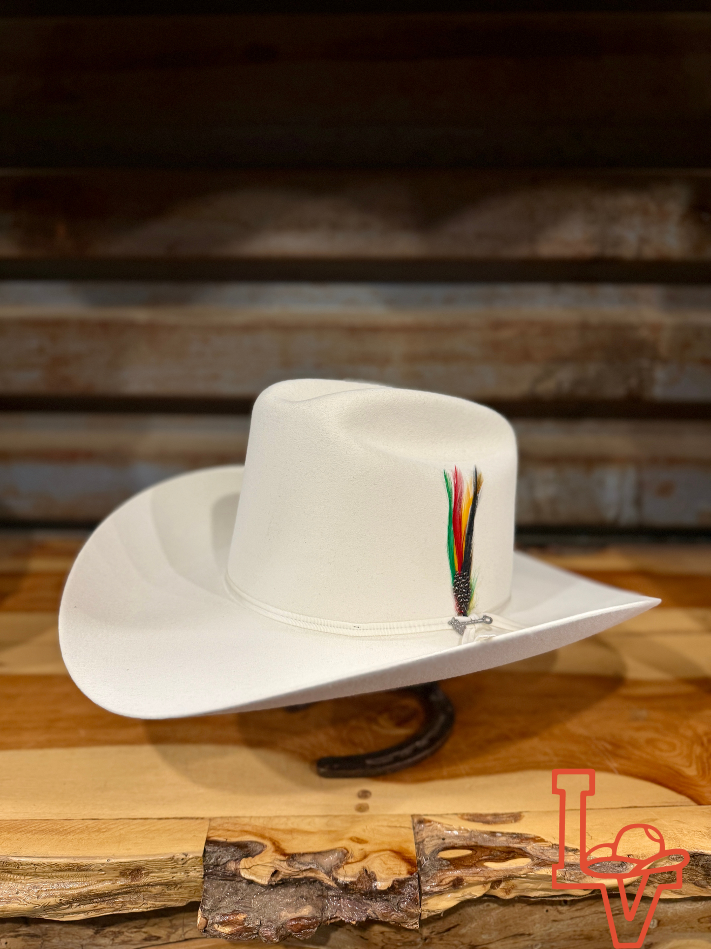 Stetson 6x Rancher Cowboy Felt Hat Regular Crown White