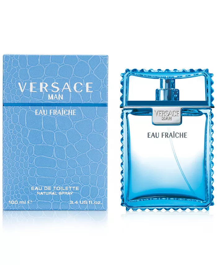 Versace Man Eau Fraîche Eau de Toilette Natural Spray 3.4 OZ