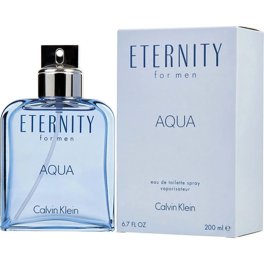 Eternity Aqua For Men by Calvin Klein Eau de Toilette Spray 6.7 OZ