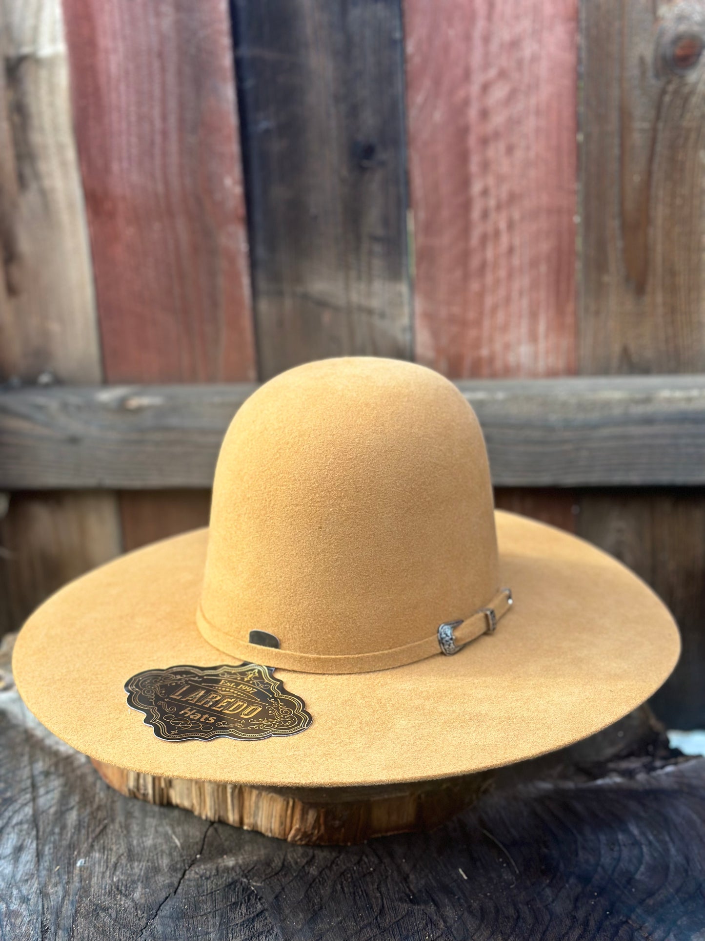 Laredo Wool Felt Hat Open Regular Crown Caramel