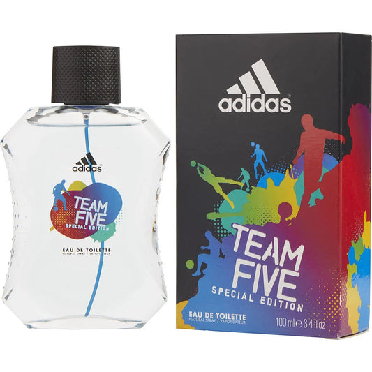 Adidas Team Five Special Edition Man Eau de Toilette Natural Spray 3.4 OZ