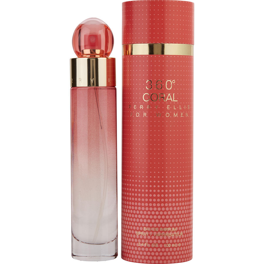 Perry Ellis 360 Coral Woman Eau de Parfum Spray 3.4 OZ