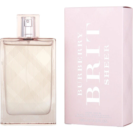 Burberry Brit Sheer For Her Woman Eau de Toilette Natural Spray 3.3 OZ
