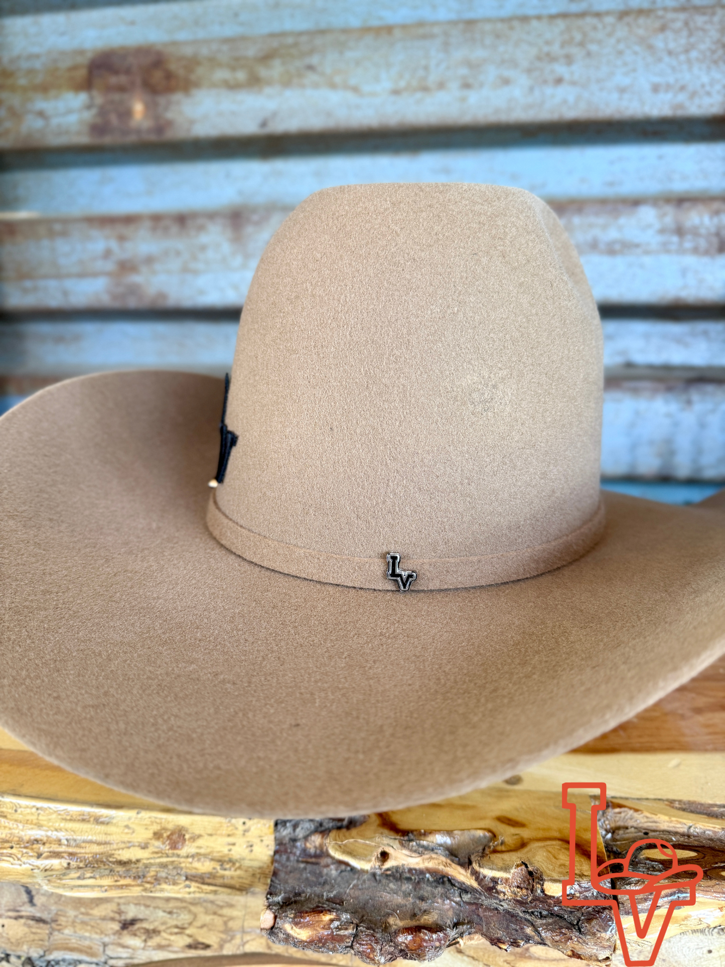 Los Vaqueros Wool Felt Hat Open Regular Crown Pecan