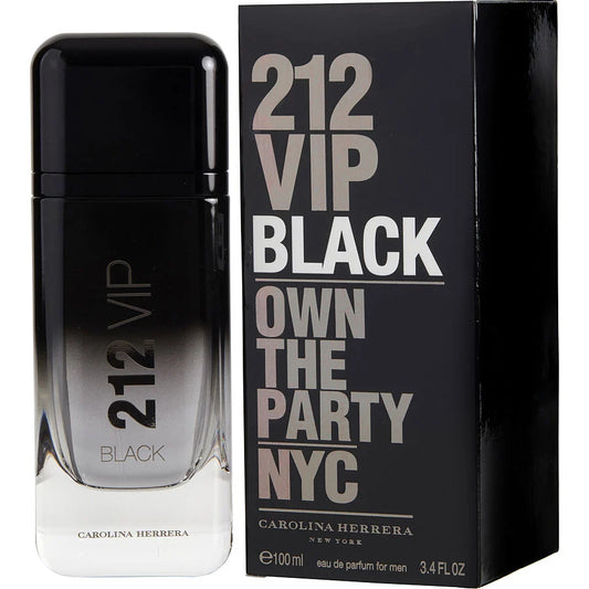 212 VIP Black Own The Party NYC by Carolina Herrera Man Eau de Toilette Spray 3.4 OZ