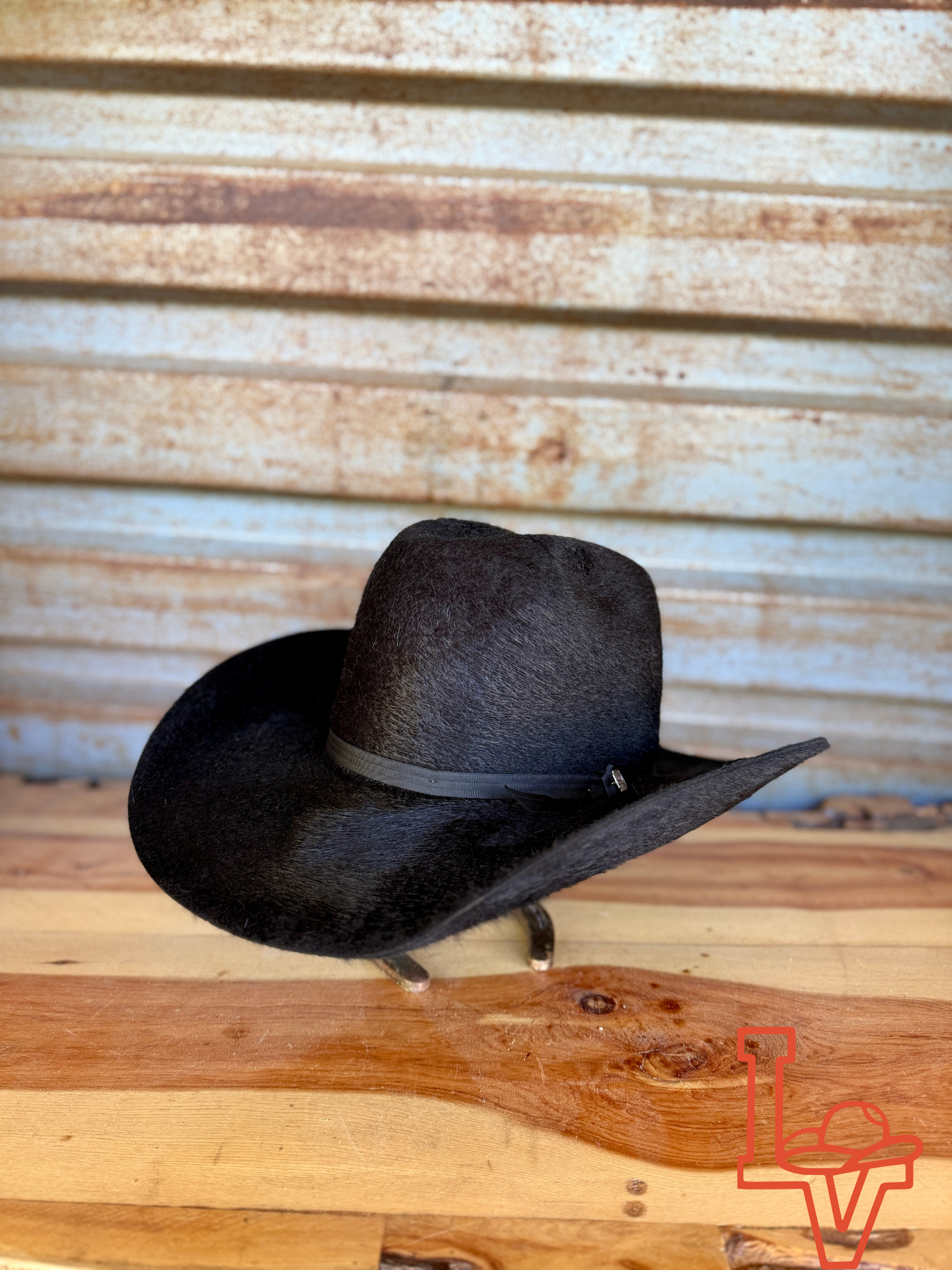 帽子 cowboy hat Resistol 8x Kodiak Cowboy Hat Fur Felt Hat Regular Crown Black