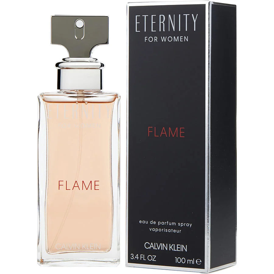 Eternity Flame For Women by Calvin Klein Eau de Parfum Spray 3.4 OZ